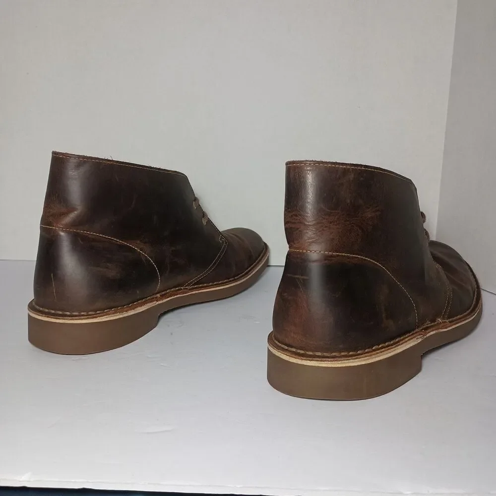 Clarks Bushacre Mens Size 13M Brown Casual Chukka Desert Ankle Boots Shoes 15522